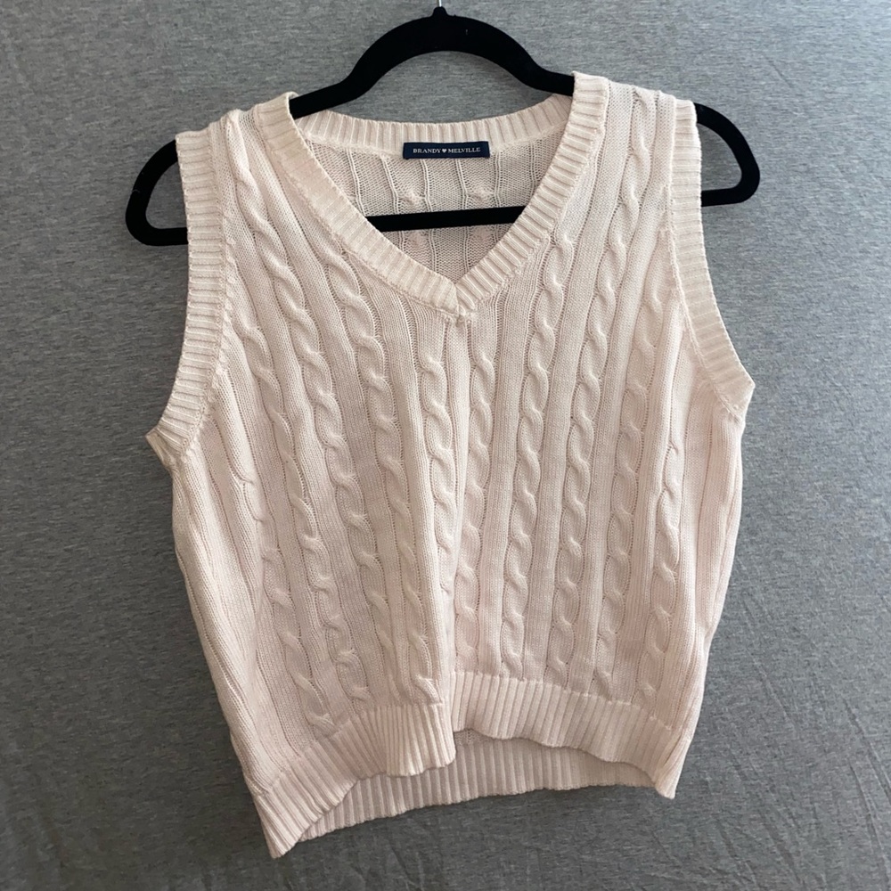 Brandy Melville knit v-neck sweater vest